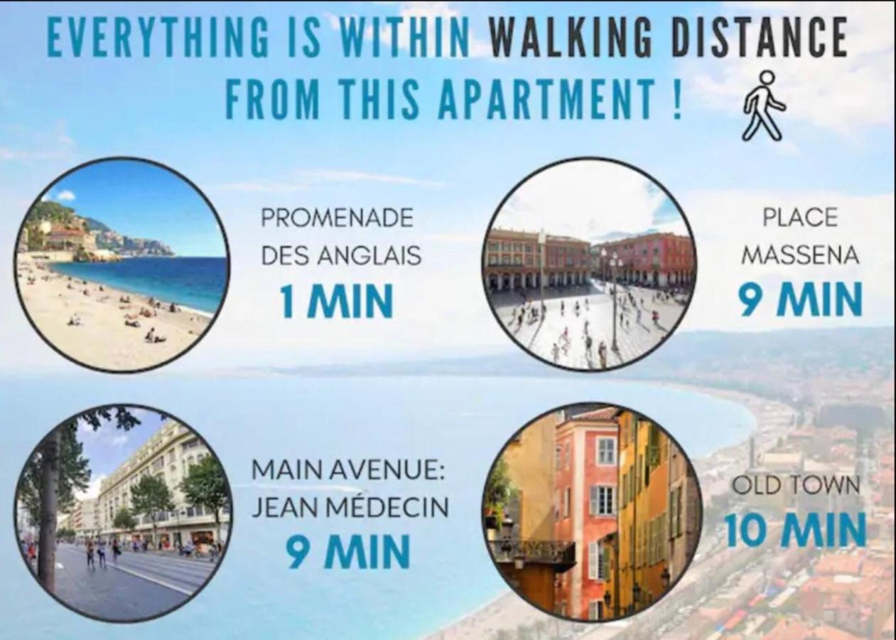 Stunning Flat By The Beach, Carre D'Or-Negresco ニース エクステリア 写真